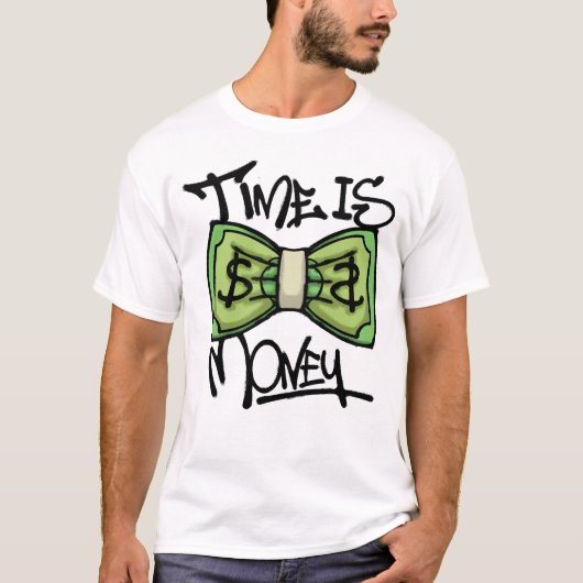 money bow tie streetwear tシャツ (正面)
