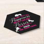Money Can Buy Horses Hot Pink ペーパーコースター (アングル)