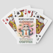Money Can't Buy Happiness Funny Cat Lover Gift  トランプ (裏面)