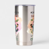 Money Can't Buy Happiness Funny Cat Lover Gift  保温保冷タンブラー (左面)