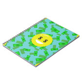 money eyed emoji ノートブック (左側)