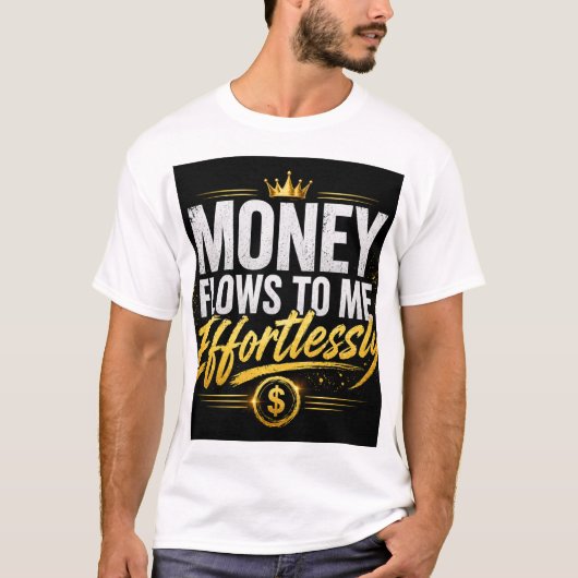 Money Flows To Me Effortlessly – Luxury Wealth Min Tシャツ (正面)