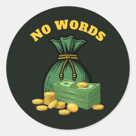 money heist - money icon- no words ラウンドシール