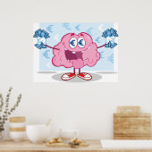 Money Loving Creature Holding Cash ポスター (キッチン)