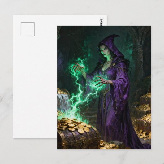 Money magic witch  ポストカード (正面/裏面)