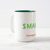 Money Makerカスタマイズ ツートーンマグカップ (正面左)