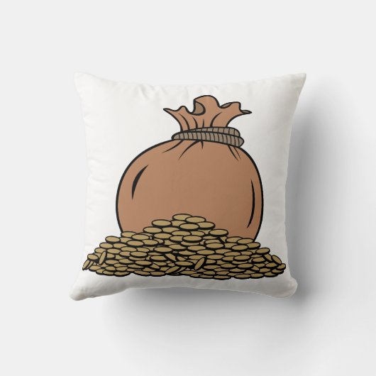 Money matters even in Dreams クッション (裏面)