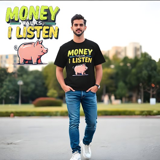 Money Talks, I 聞 - Gen ZミームブラックTシャツ Tシャツ