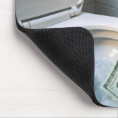 Money Toilet Paper Roll マウスパッド (コーナー)