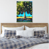 Money Tree Prosperity Wealth Abundance Blessing キャンバスプリント (インサイチュ (寝室))