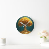 Money tree wall clock ラウンド壁時計 (ホーム)
