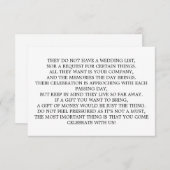 Money Tree/Wishing Well招待状挿入 エンクロージャーカード (正面/裏面)