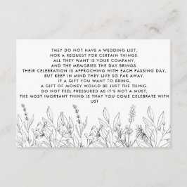 Money Tree/Wishing Well招待状挿入 エンクロージャーカード