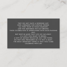 Money Tree/Wishing Well招待状挿入