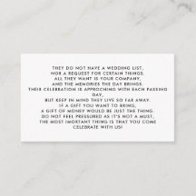 Money Tree/Wishing Well招待状挿入