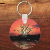 Money Tree With Dollar Bills キーホルダー (正面)