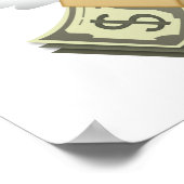 Money with Wings - Emoji ポスター (角)