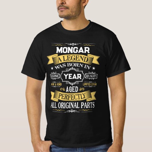 MONGAR 伝説の生まれた年 Tシャツ (正面)