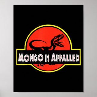 Mongoが空飛ぶBisonlled面白い恐竜のミーム ポスター