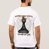 Mongoの生命のゲームの担保だけ Tシャツ (裏面)