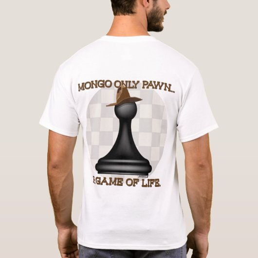 Mongoの生命のゲームの担保だけ Tシャツ (裏面)