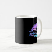 Mongoは空飛ぶバイソンっぽい面白い恐竜のミーム コーヒーマグカップ (正面右)