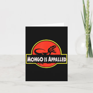 Mongo Is Flying Bisonlled 面白い恐竜のミーム カード