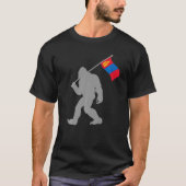 Mongol Or Mongolian Flag On Mongolia Flag Tシャツ (正面)