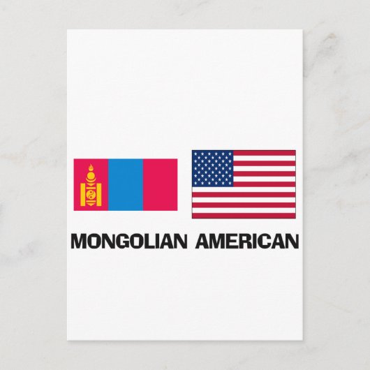 Mongolian American ポストカード (正面)