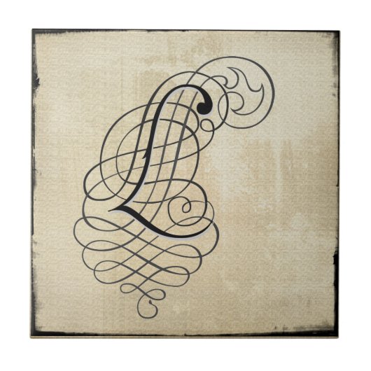 mongram 「私が」タイルを張る タイル (正面)