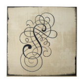 mongram 「S」のタイル タイル (正面)