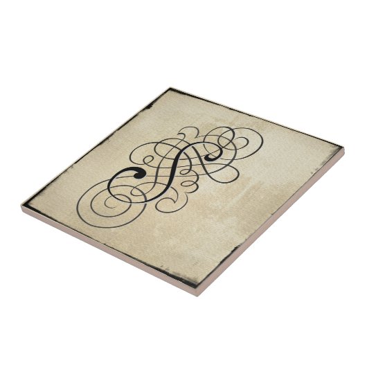 mongram 「S」のタイル タイル (側面)