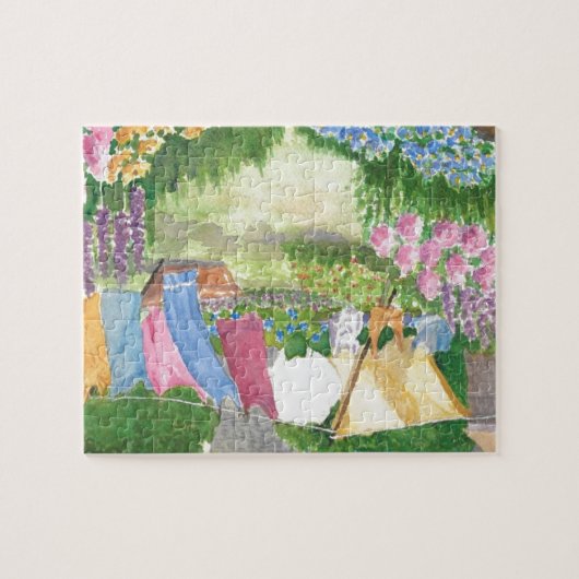 Monheganの島のメインのパズルのKathyの洗濯 ジグソーパズル (横)