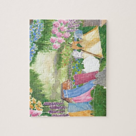 Monheganの島のメインのパズルのKathyの洗濯 ジグソーパズル (縦)