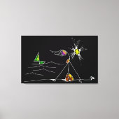 MONICA AND SUNSET  キャンバスプリント (正面)