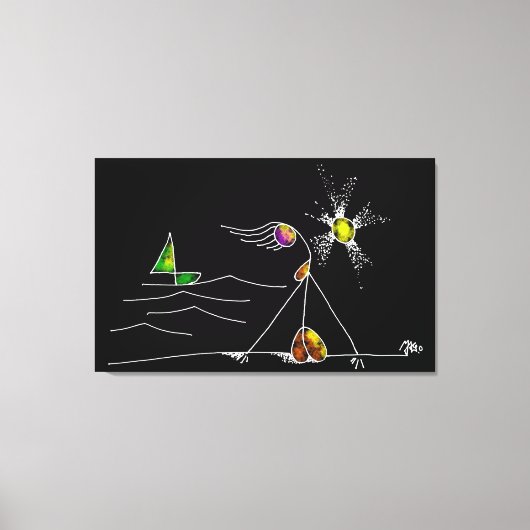 MONICA AND SUNSET  キャンバスプリント (正面)