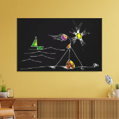 MONICA AND SUNSET  キャンバスプリント (インサイチュ (リビング))