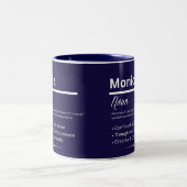 Monica, Girl Personalized Name Definition Mug ツートーンマグカップ (中央)
