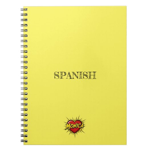 Monica Heart Yellow ノートブック (正面)