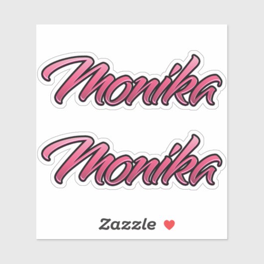 Monika faded pink Aufkleber Sticker Stickerset シール (シート)