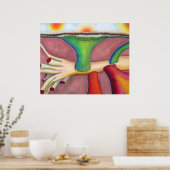 "Monism"パステル&油by A. Louise Peterson ポスター (キッチン)