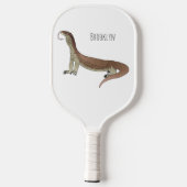 Monitor lizard cartoon illustration ピックルボールラケット (裏面)