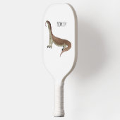 Monitor lizard cartoon illustration ピックルボールラケット (左)