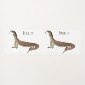 Monitor lizard cartoon illustration ヨガマット (裏面(横))