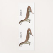 Monitor lizard cartoon illustration ヨガマット (正面)
