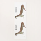 Monitor lizard cartoon illustration ヨガマット (裏面)