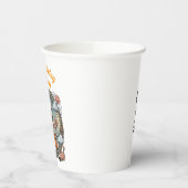 Monk Martial Arts Anime Chibi Gamer Birthday 紙コップ (左)