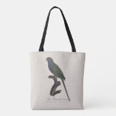 Monk Parakeet or Monk Parrot, Myiopsitta Monachus トートバッグ (裏面)