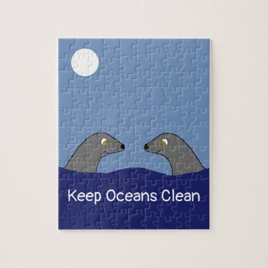 Monk Seals Dating ジグソーパズル (縦)