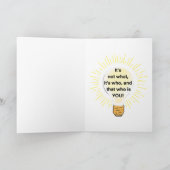 Monkeyありがとうお考え客様のグリーティングカード サンキューカード (内部)